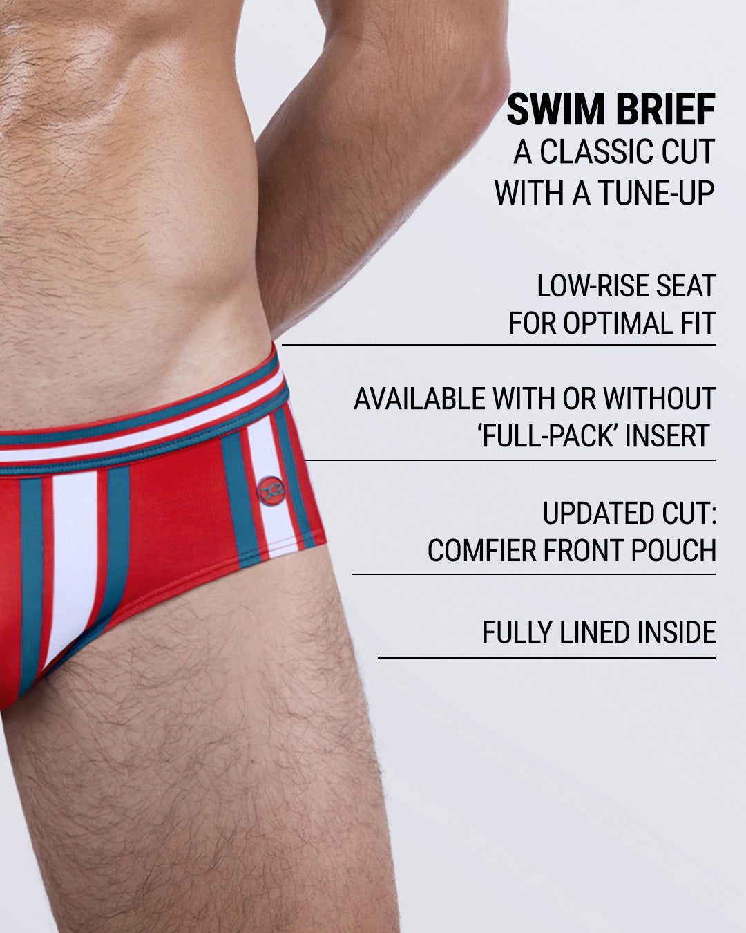 SWIFT STRIPES - Swim Brief | DC2