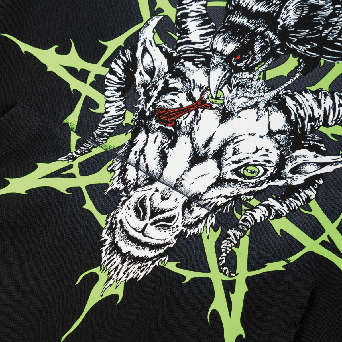 SLIPKNOT X WELCOME - Ravenous Distressed Sun Fade Hoodie