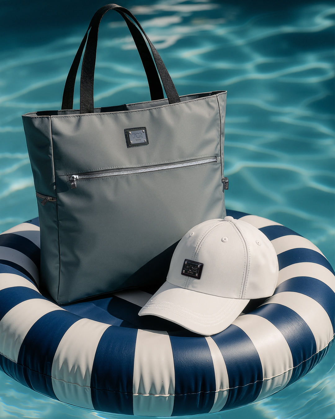 VACAY GRAY - Poolside Tote Bag Foldable/Portable | DC2