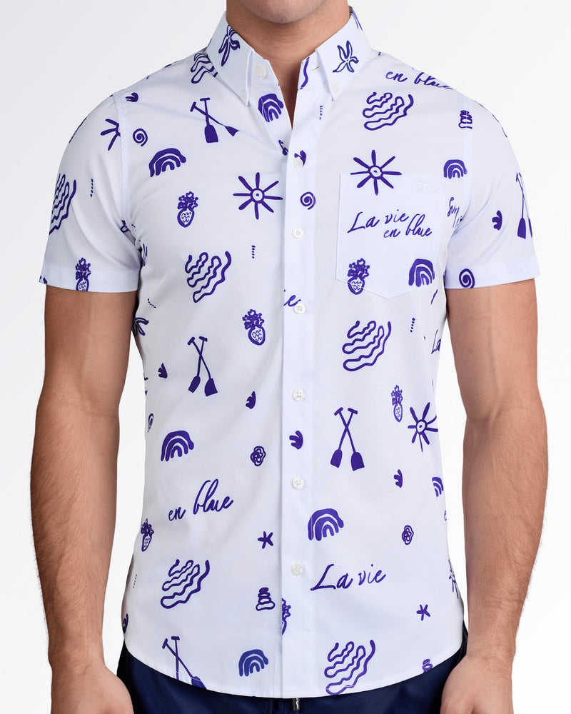 VIVA LA VIDA (BLUE) - Stretch Shirt | DC2