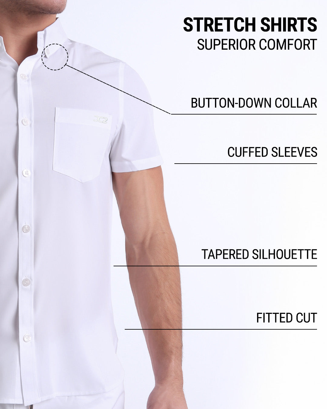 WHITE PARTY - Stretch Shirt | DC2