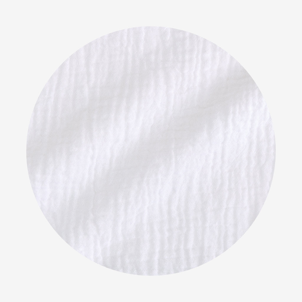 White Cotton Crinkle Bubble Romper