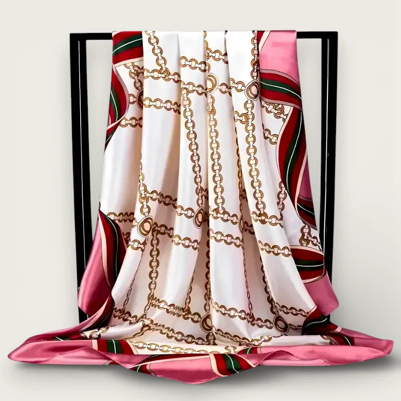 Big Pink Silk Scarf