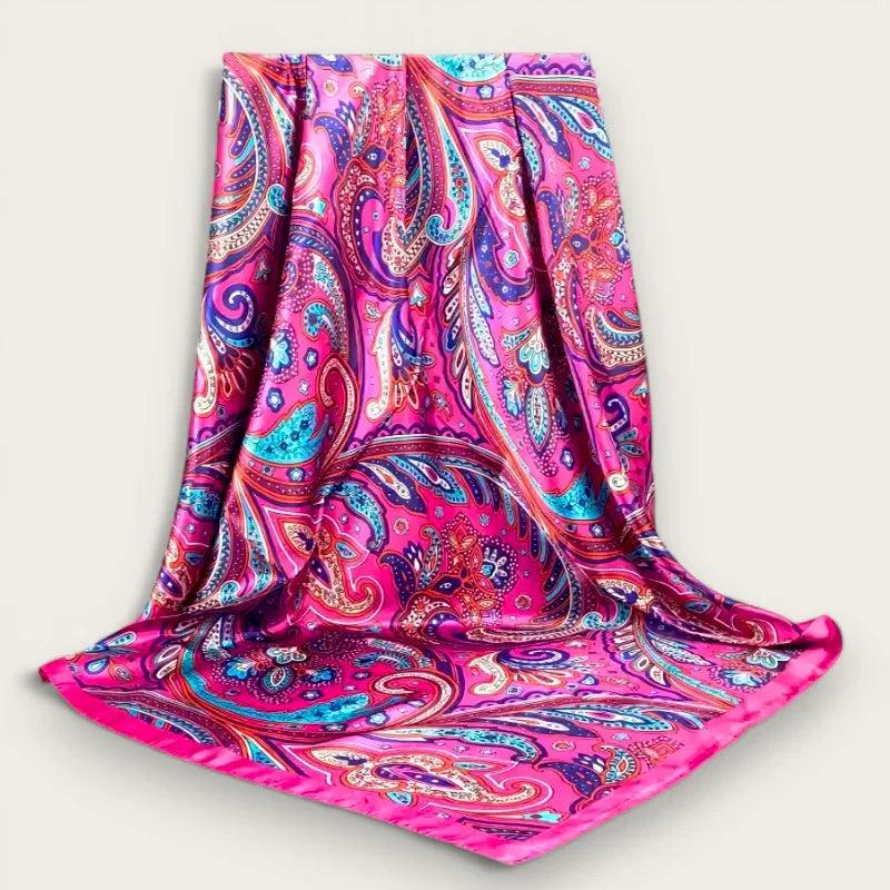 Big Purple Silk Scarf