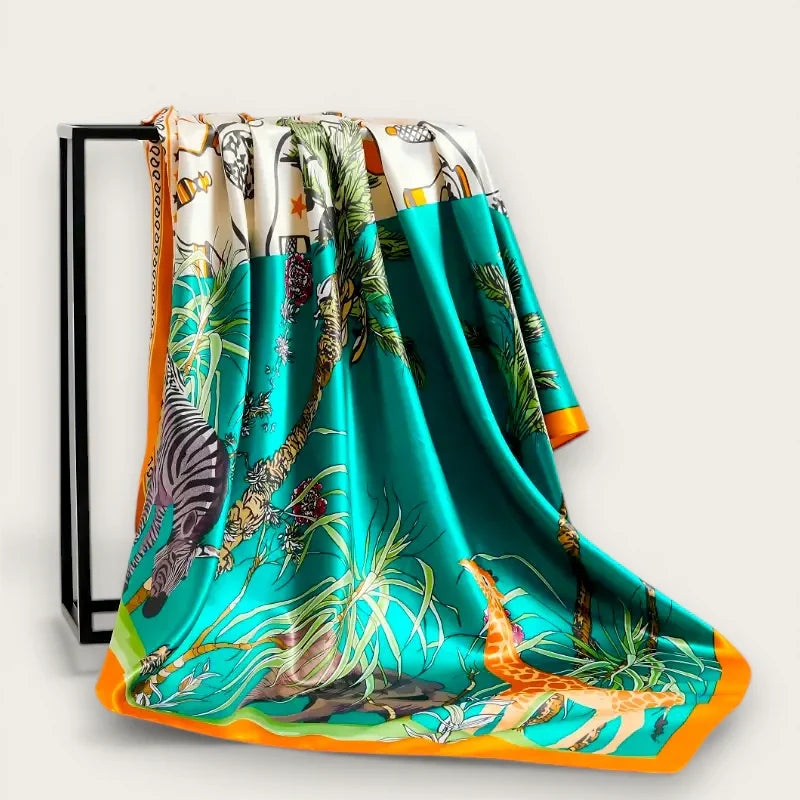 Big Teal Scarf