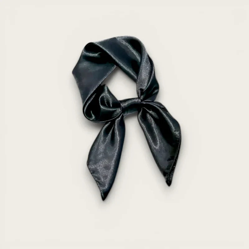 Black Silk Scarf