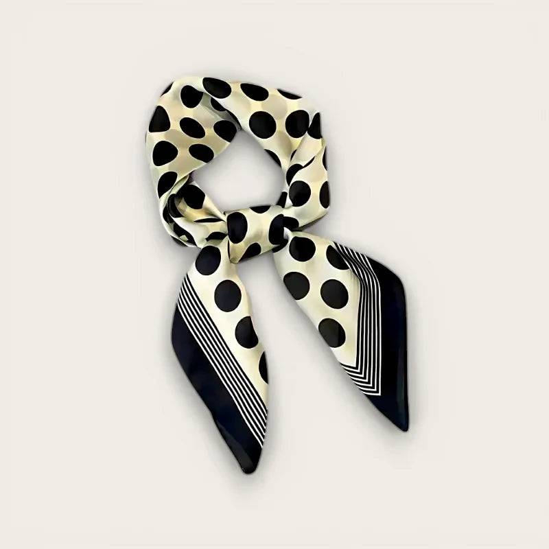 Black White Dot Scarf