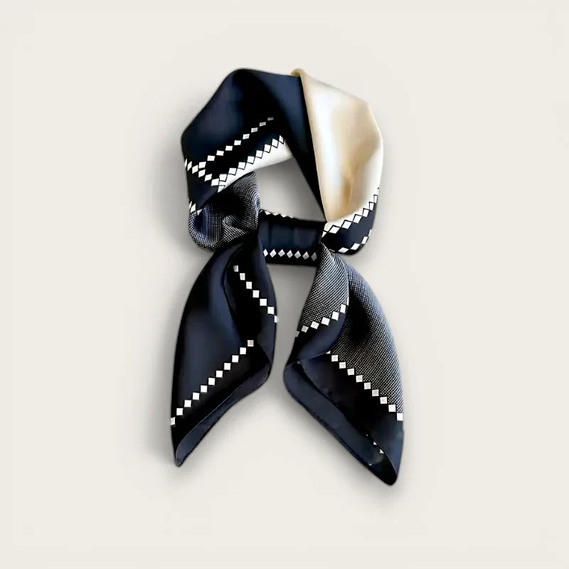 Black White Hair Scarf