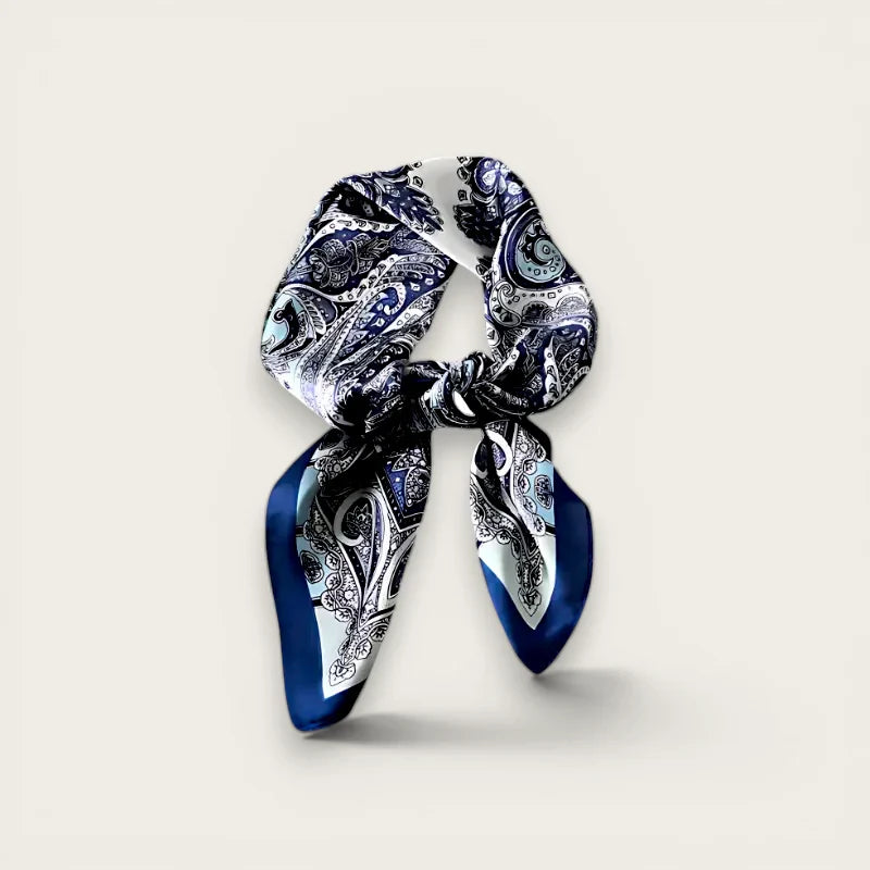 Blue and White Scarf