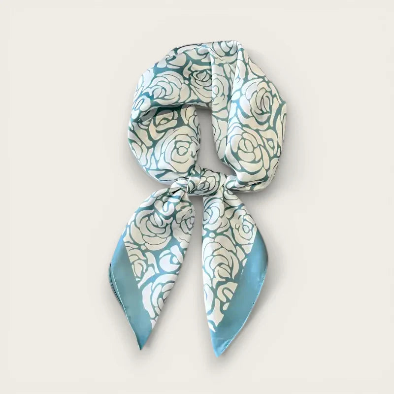 Blue Flower Scarf