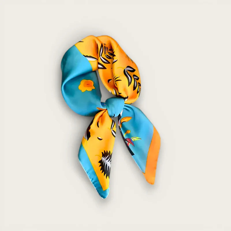 Blue Head Scarf