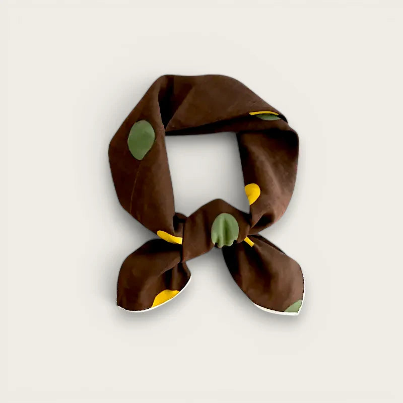 Brown Cotton Scarf