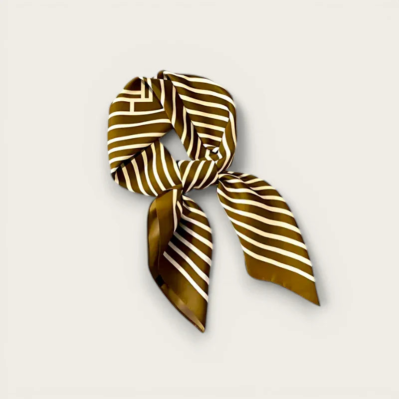 Brown Silk Scarf