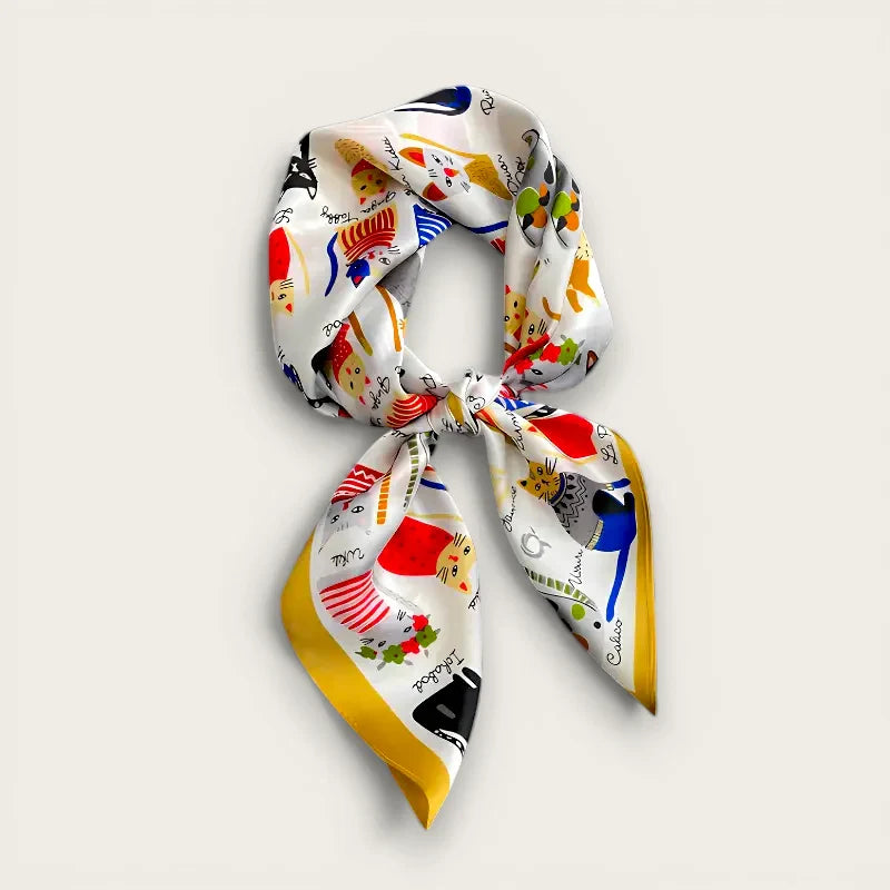 Cat Print Scarf
