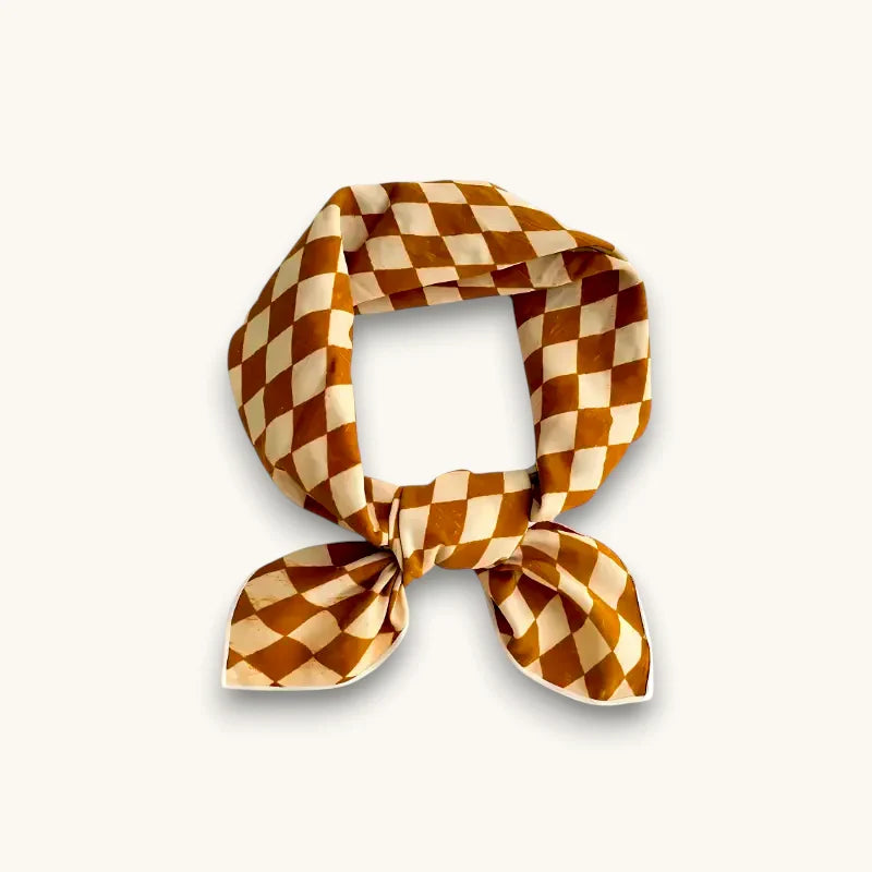 Checkered Cotton Scarf