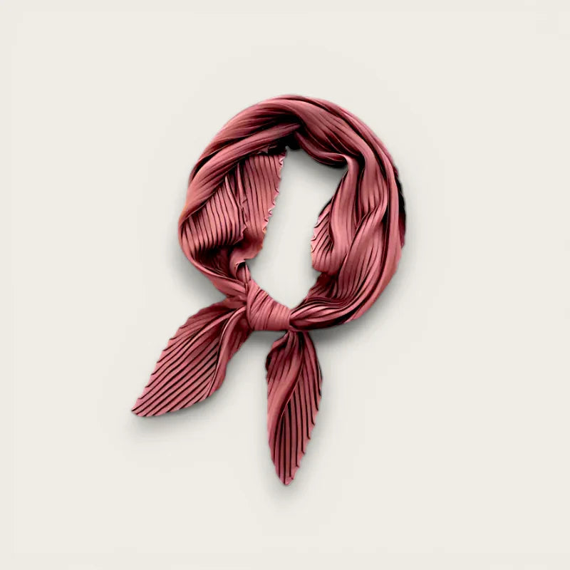 Dark Pink Silk Scarf