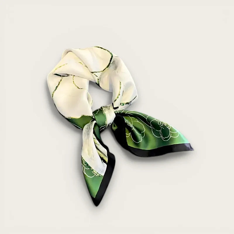 Green and White Scarf