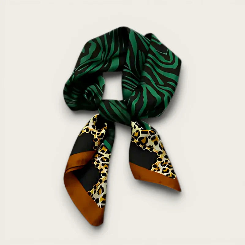 Green Leopard Scarf