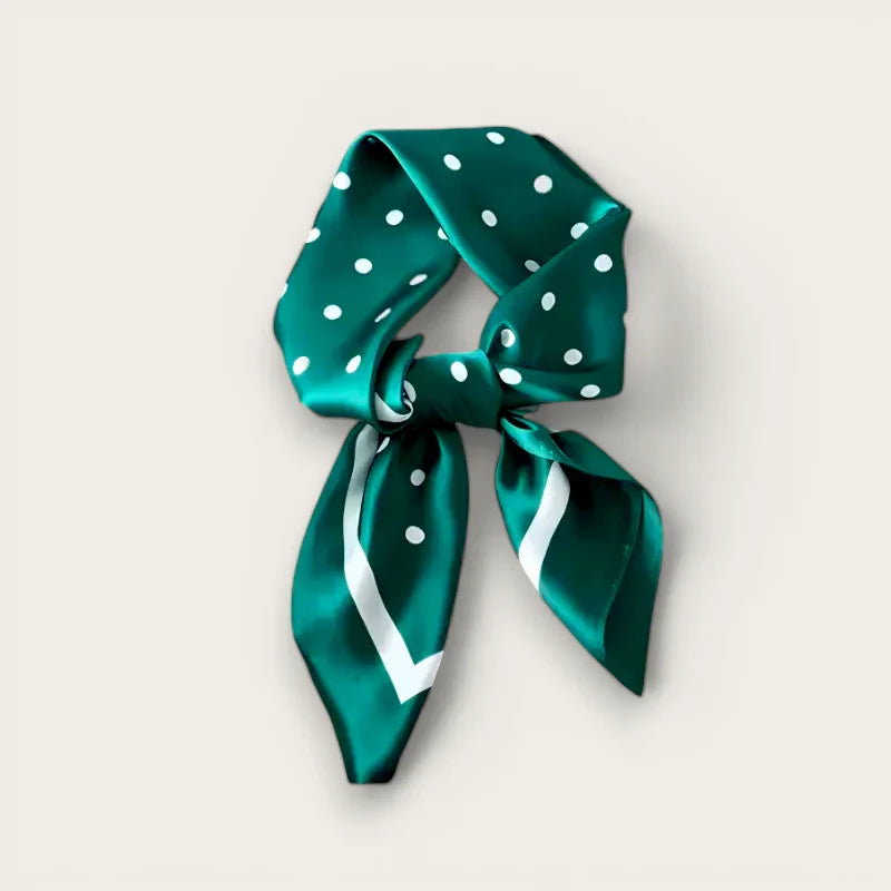Green Polka Dot Scarf