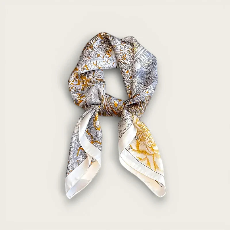 Grey Silk Scarf