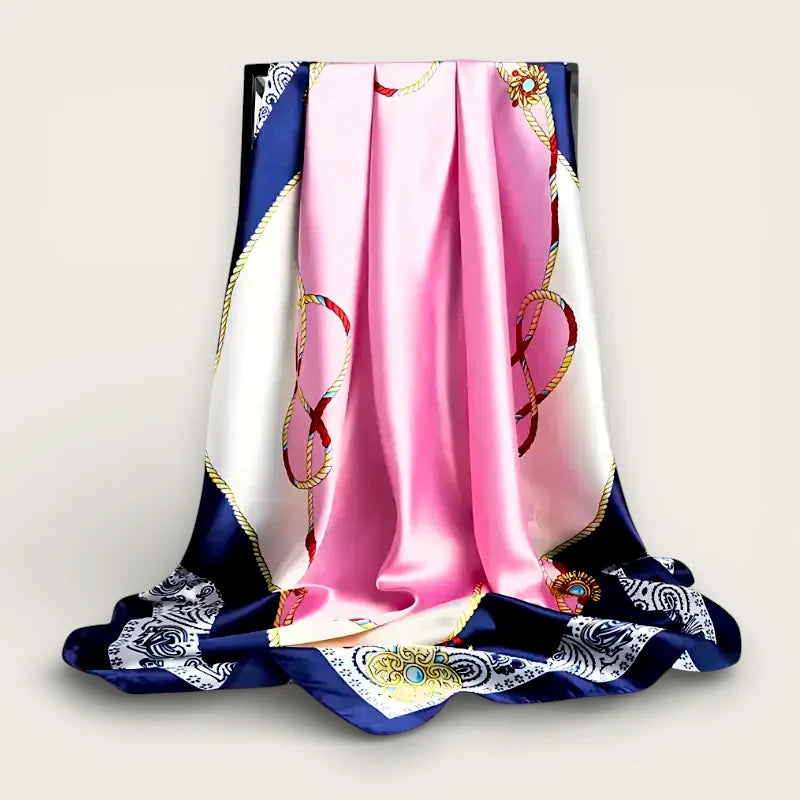 Large Blue Pink Scarf