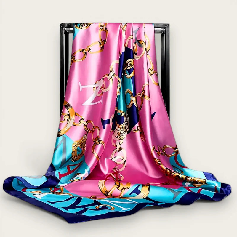 Large Designer Silk Scarf