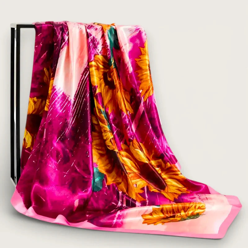 Large Floral Scarf