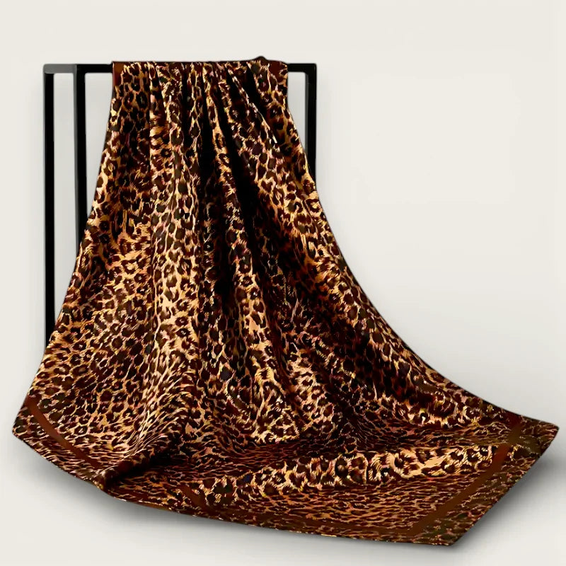 Large Leopard Print Scarf