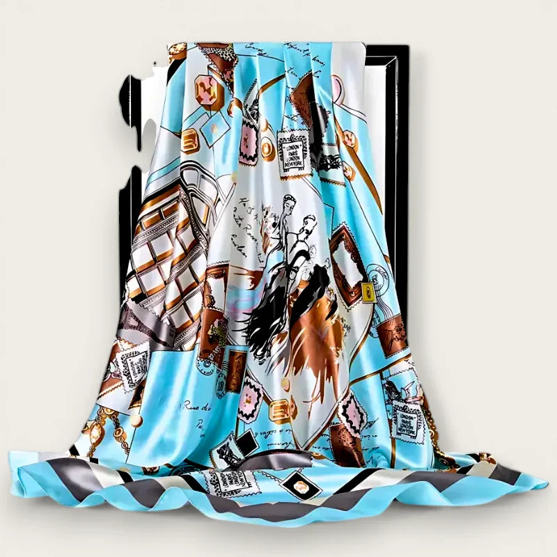 Large Light Blue Scarf