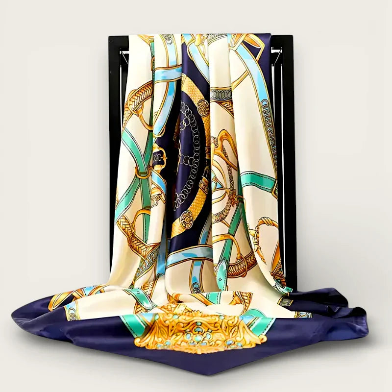 Large Navy Blue Scarf