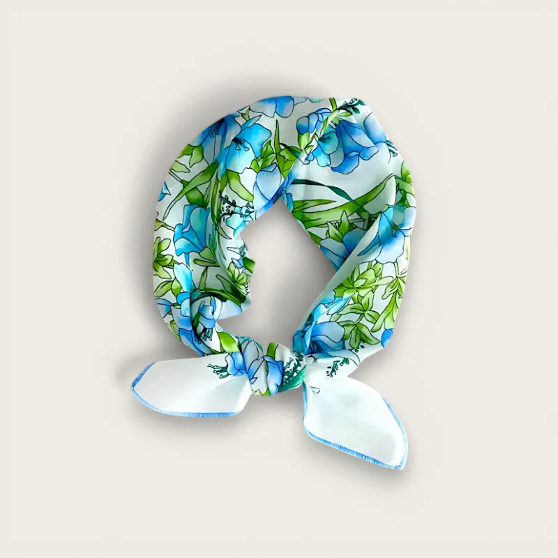 Light Blue Cotton Scarf