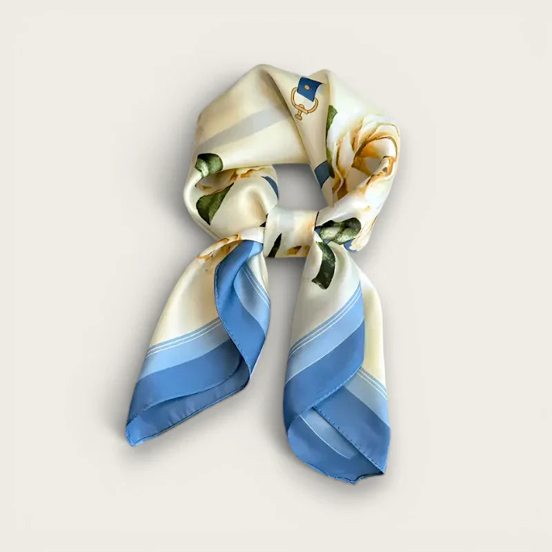 Light Blue Silk Scarf