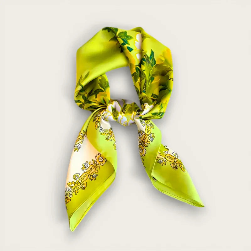 Lime Green Silk Scarf