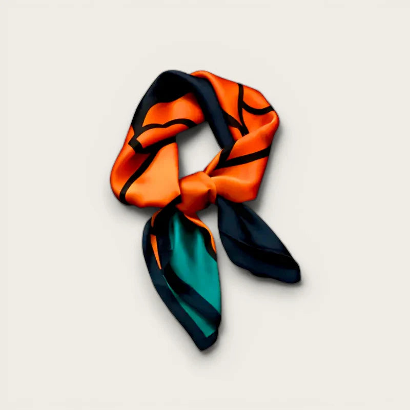 Orange and Green Scarf
