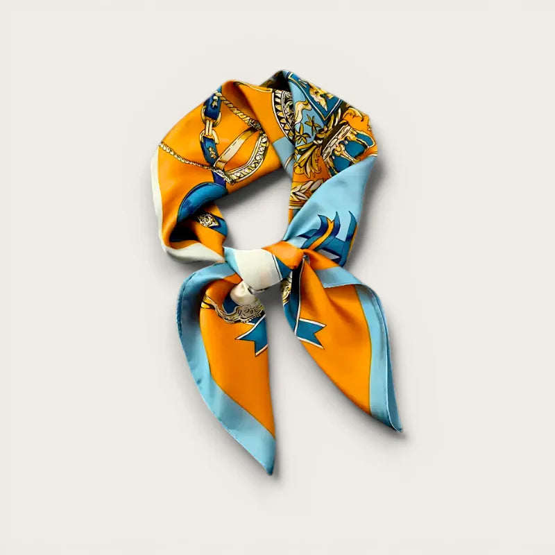 Orange Blue Scarf