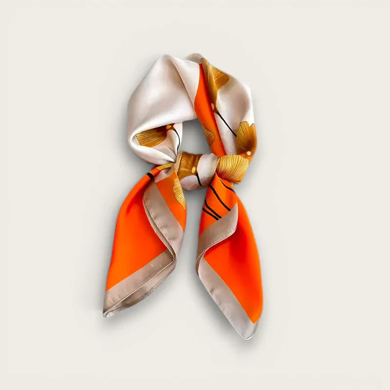Orange Silk Scarf