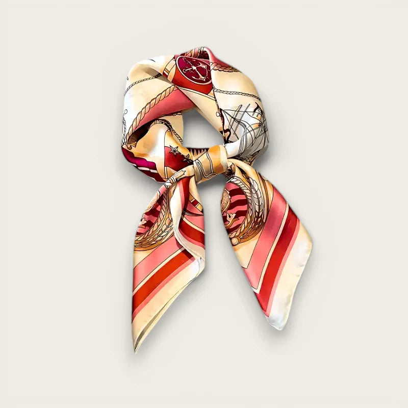 Pink Silk Square Scarf