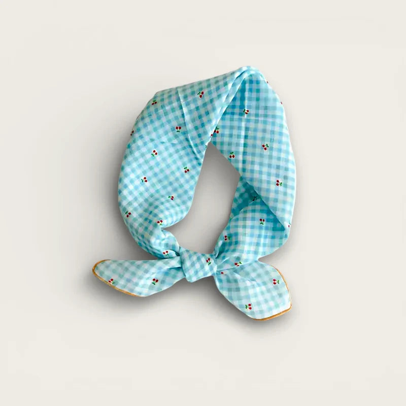 Plaid Cotton Scarf