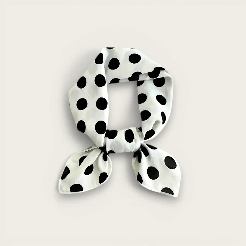 Polka Dot Cotton Scarf