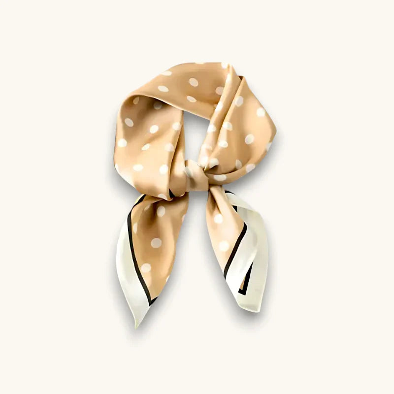 Polka Dot Silk Scarf