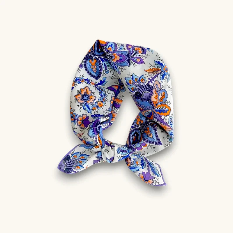 Purple Cotton Scarf