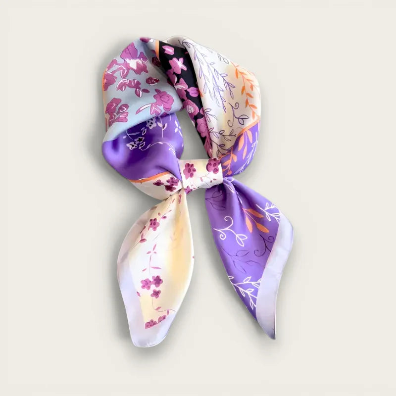 Purple Silk Scarf