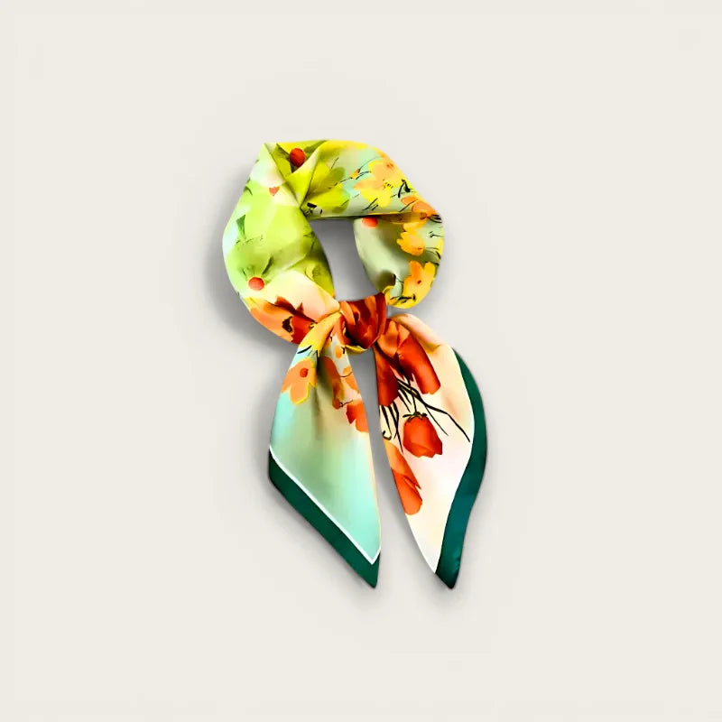 Silk Flower Scarf