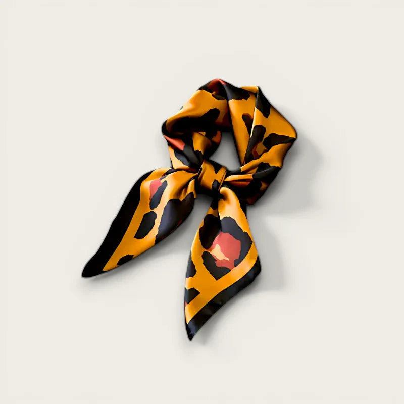 Square Leopard Scarf