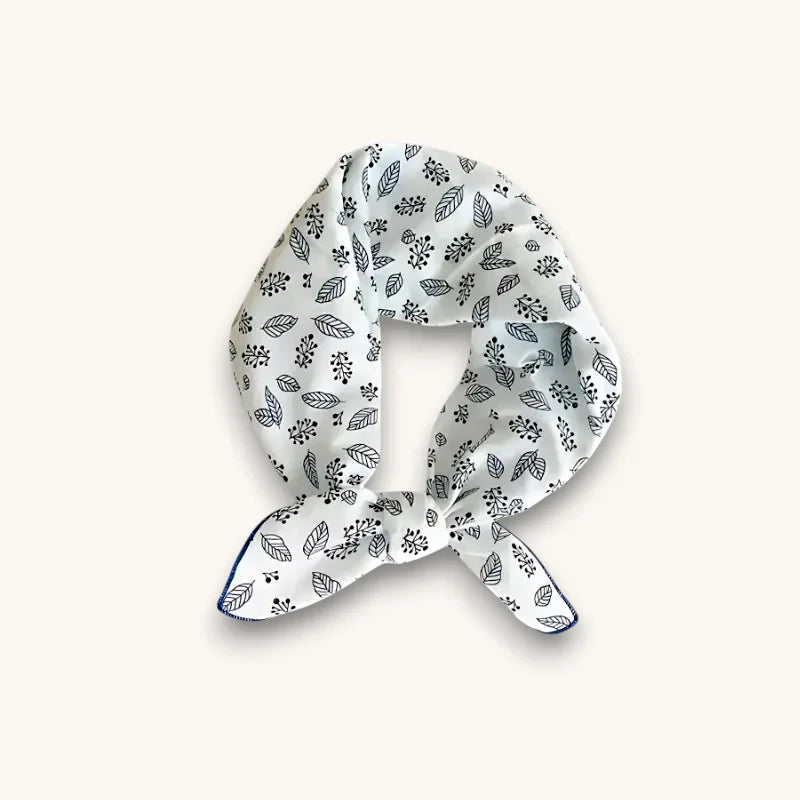 White Cotton Square Scarf