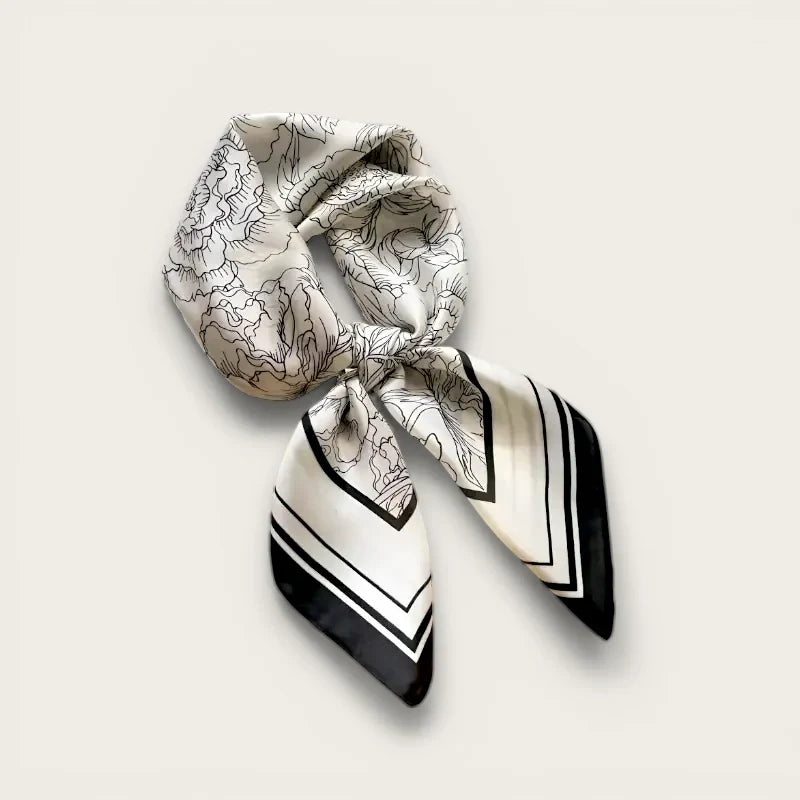 White Satin Scarf