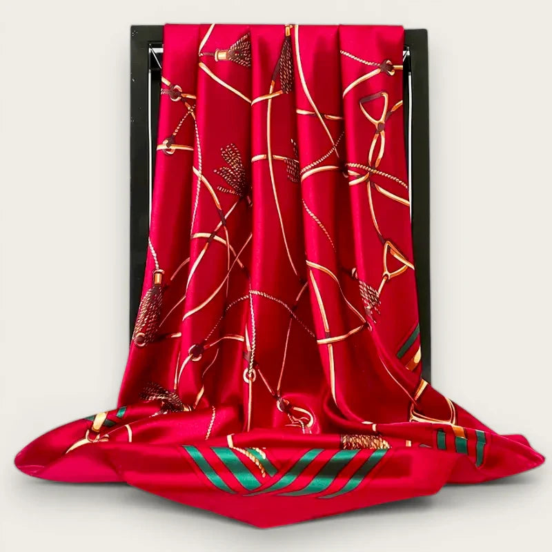 Womens Large Red Scarf