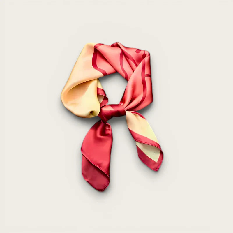 Womens Pink Silk Scarf