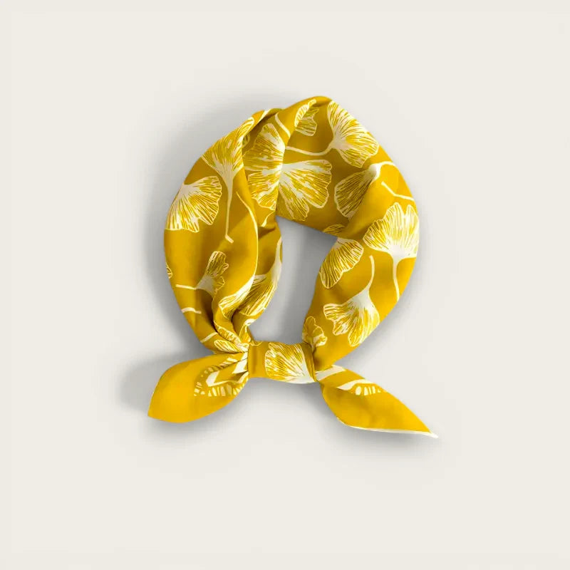 Yellow Cotton Neck Scarf